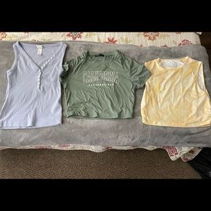 left to right : H&M ( size xs) , shein (size m) shein (size L)